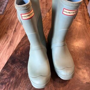 Hunter Teal Waterproof Boots